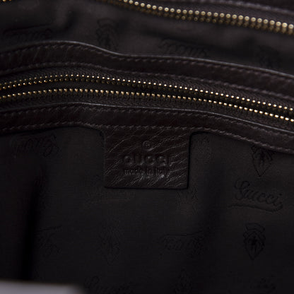 Gucci Calfskin Horsebit Web Dark Brown 10 of 12