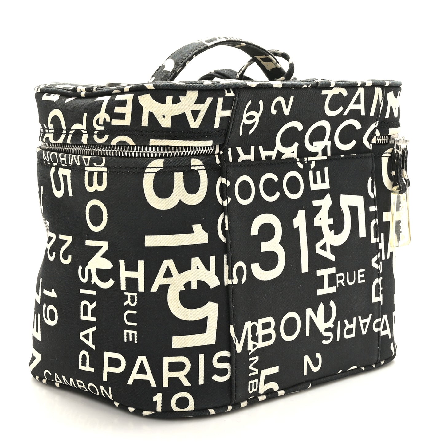 Canvas 31 Rue Cambon Vanity Cosmetic Case Black
