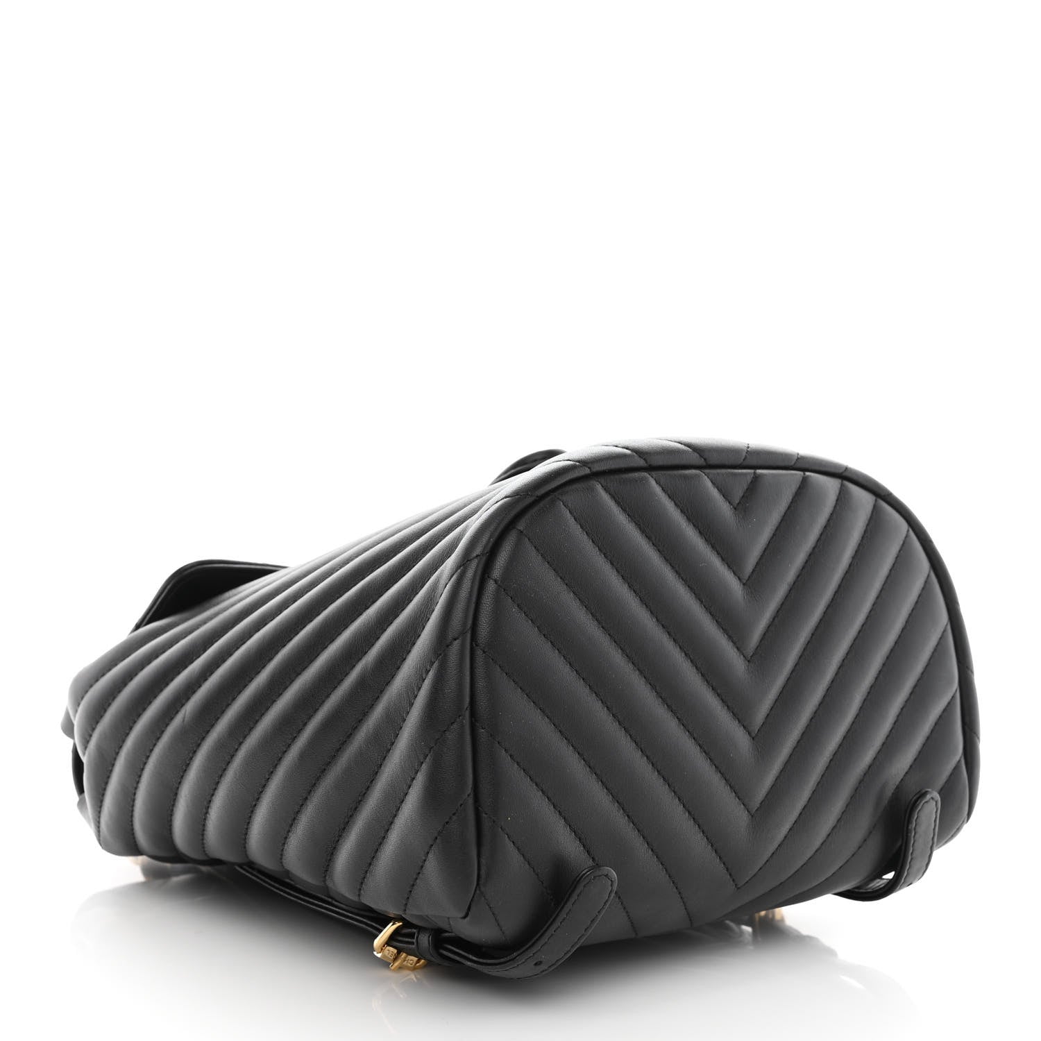 Chanel Calfskin Chevron Quilted Small Urban Spirit Backpack Black 4 of 15