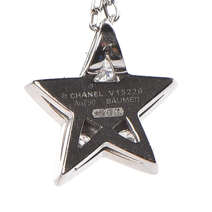 Chanel 18K White Gold Diamond Small Comete Geode Pendant Necklace 11 of 12