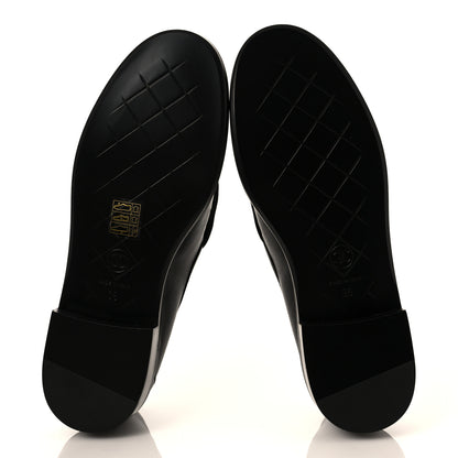 Chanel Lambskin Quilted CC Turnlock Loafers 38 Black 5 of 8