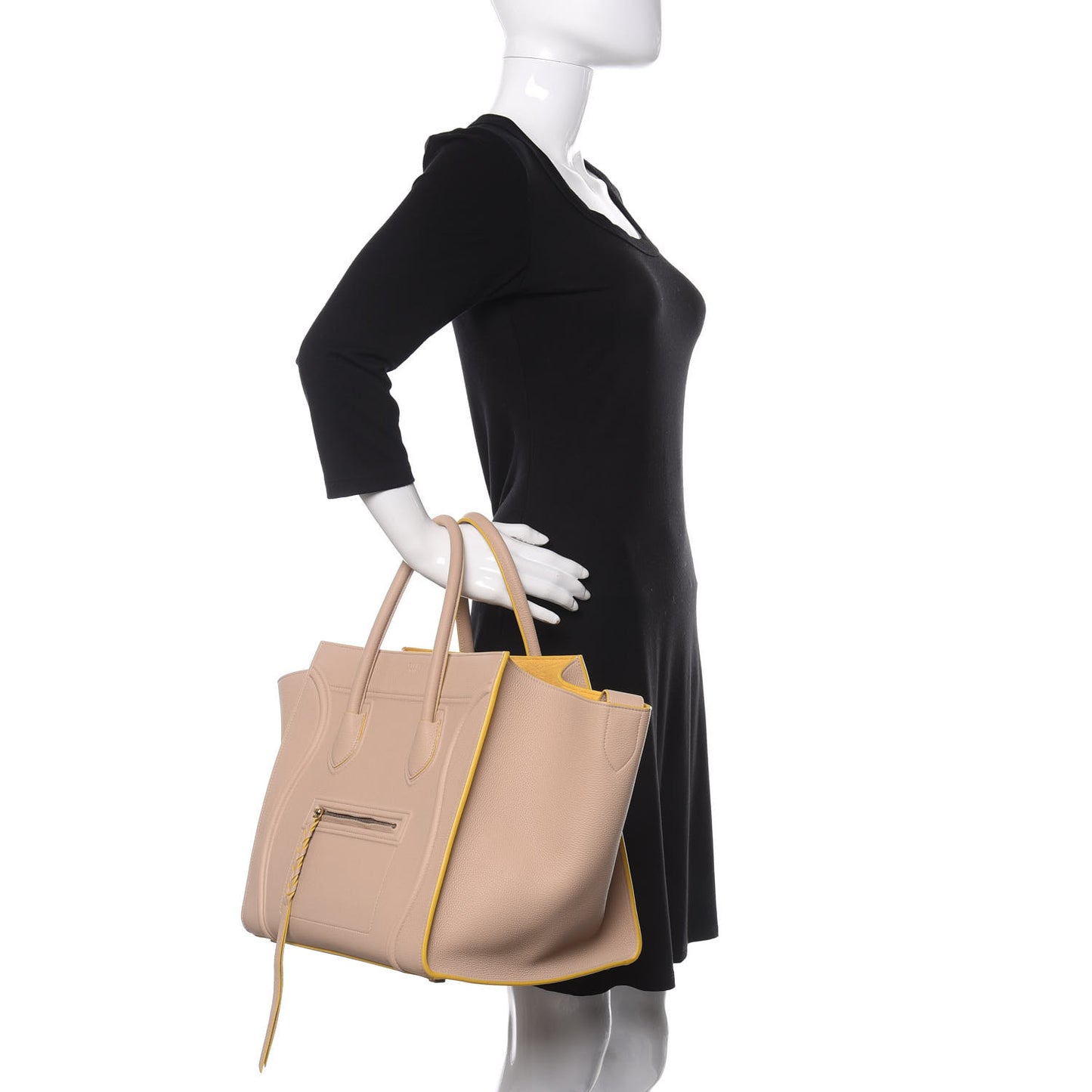 Grained Calfskin Medium Phantom Luggage Powder