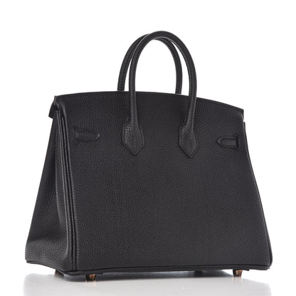 Hermes Togo Birkin 25 Black 3 of 37