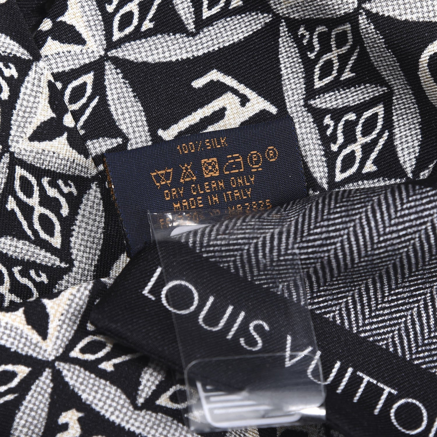 Louis Vuitton Silk Since 1854 Bandeau Black 4 of 4