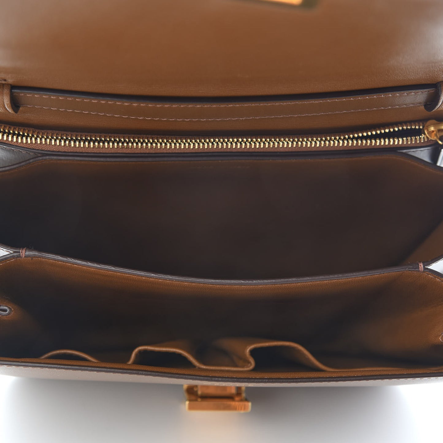 Box Calfskin Medium Classic Box Flap Bag Camel