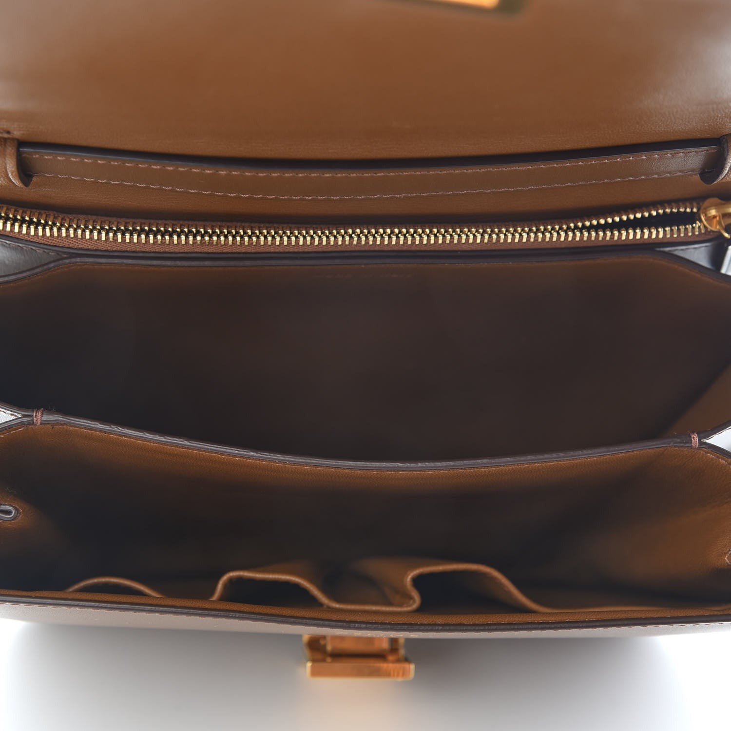 Celine Box Calfskin Medium Classic Box Flap Bag Camel 5 of 9