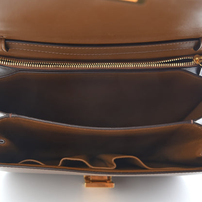 Celine Box Calfskin Medium Classic Box Flap Bag Camel 5 of 9
