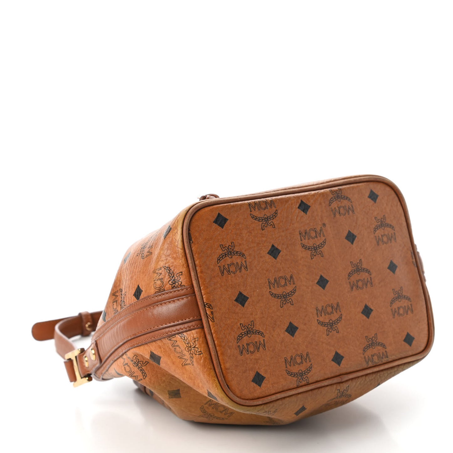Visetos Essential Drawstring Bucket Bag Cognac