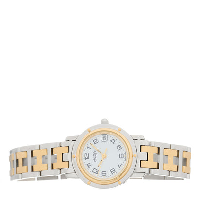 Hermes Stainless Steel 24mm Clipper Quartz Watch Gold 2 of 4