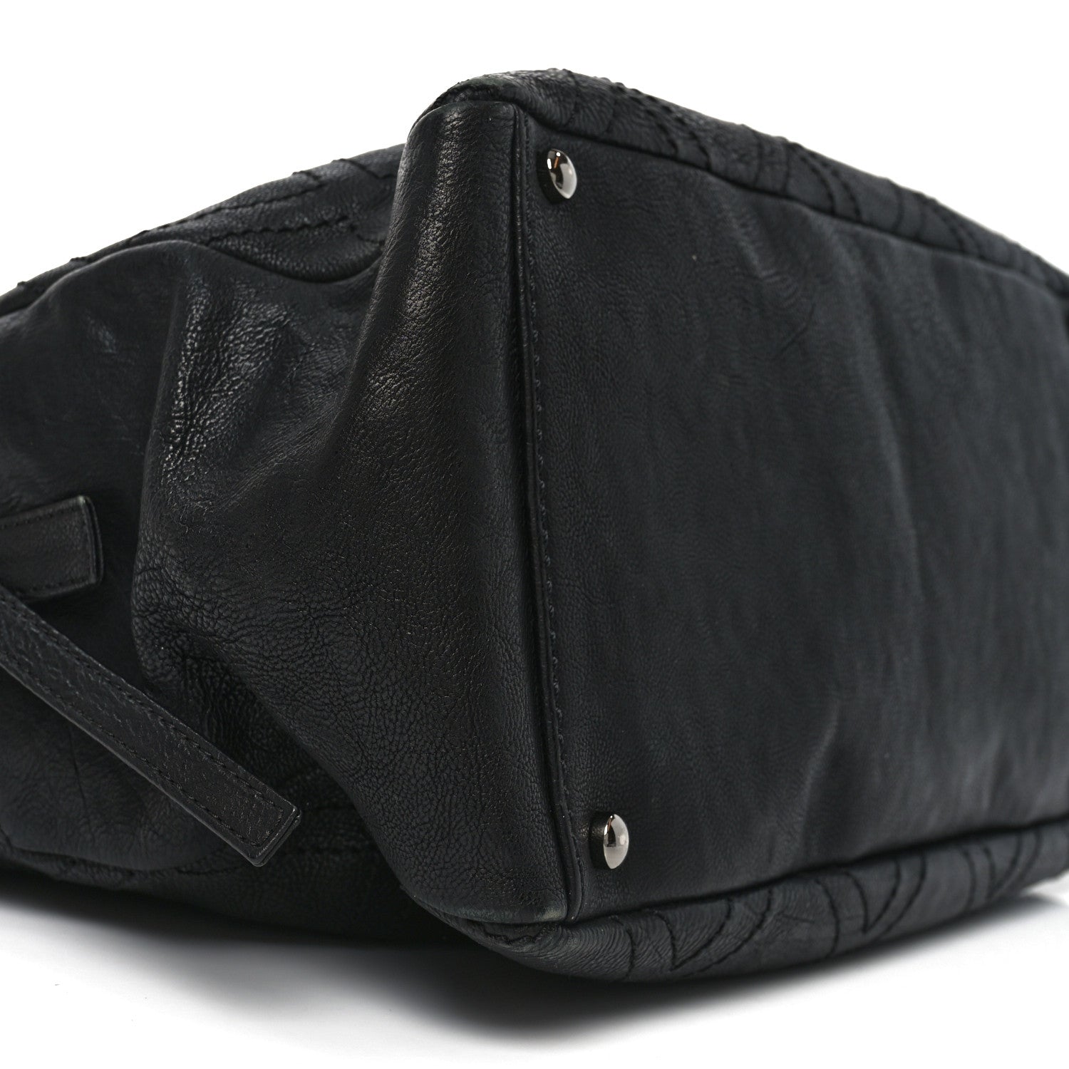 Chanel Calfskin Large Diamond Stitch Tote Black 9 of 10