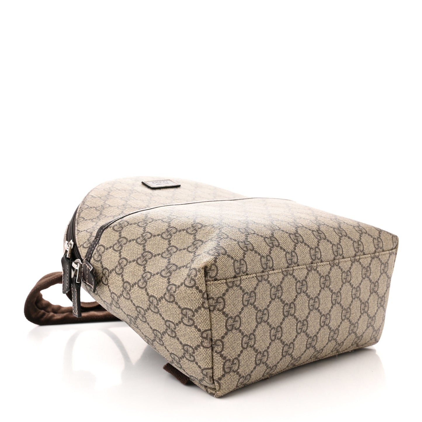 GG Supreme Monogram Margaux Calfskin Childrens Day Backpack Beige Ebony Cocoa Dark Chocolate