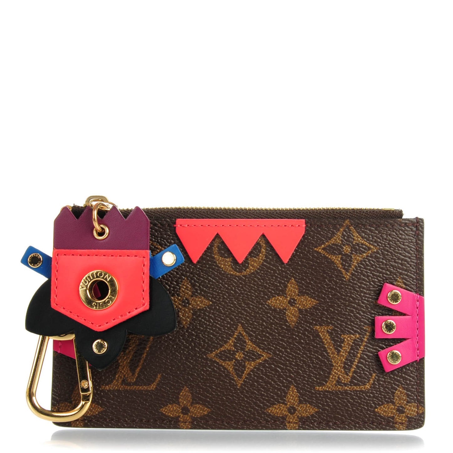 Monogram Totem Key Pouch Flamingo