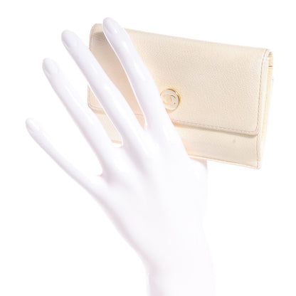 Chanel Leather CC Coin Purse Light Beige 2 of 8