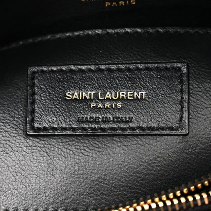Saint Laurent Suede Matelasse Chevron Monogram Medium College Bag Black 7 of 11