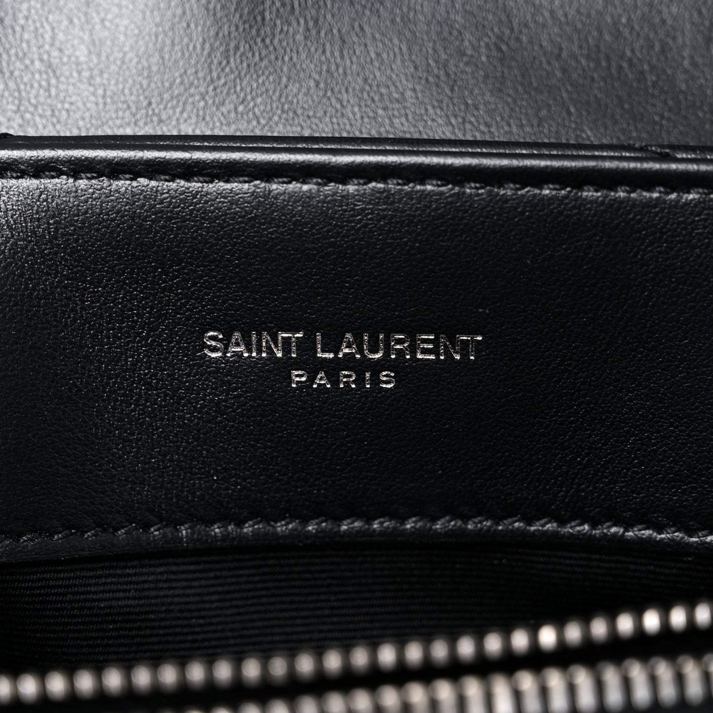 Calfskin Y Quilted Monogram Small Loulou Chain Satchel Black