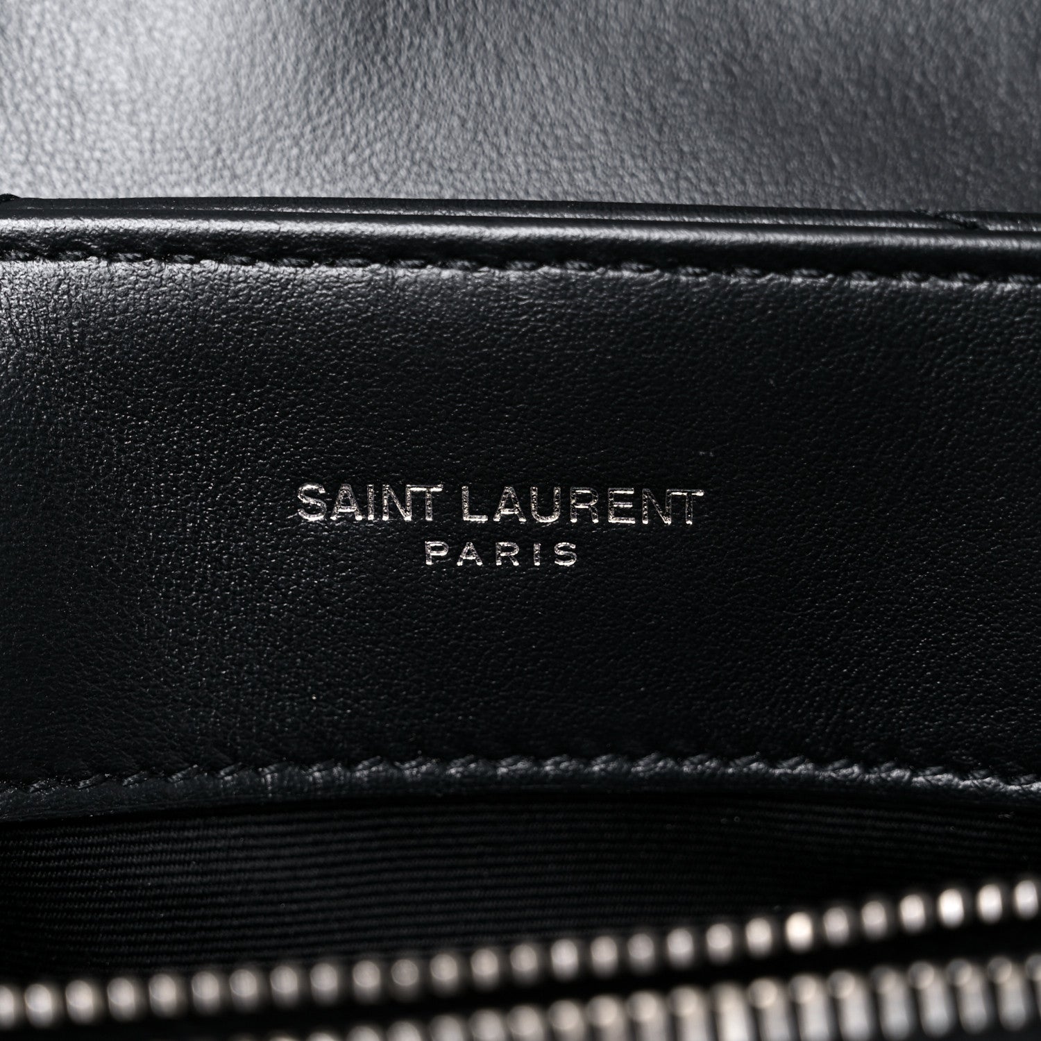 Saint Laurent Calfskin Y Quilted Monogram Small Loulou Chain Satchel Black 5 of 8
