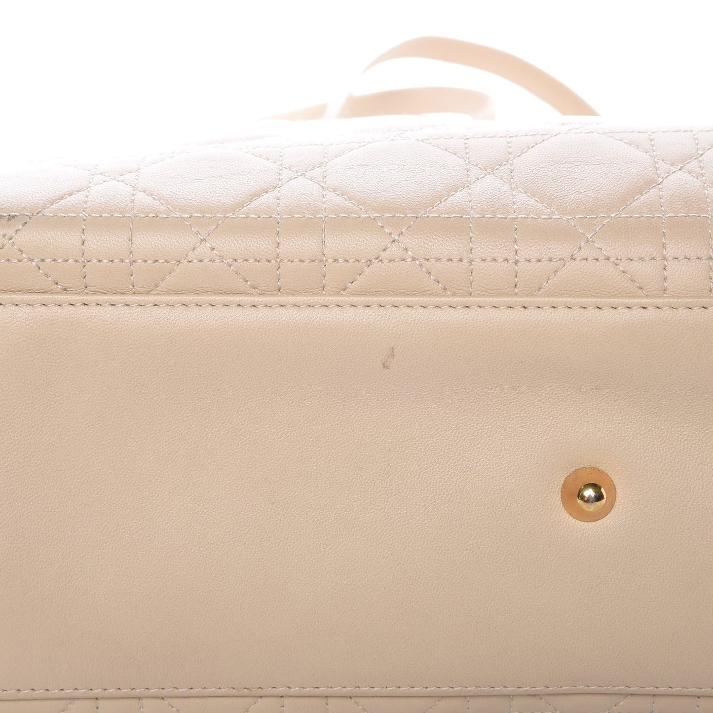 Lambskin Cannage Large Lady Dior Beige