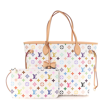 Louis Vuitton LV X TM Monogram Multicolor Neverfull MM White 2 of 10