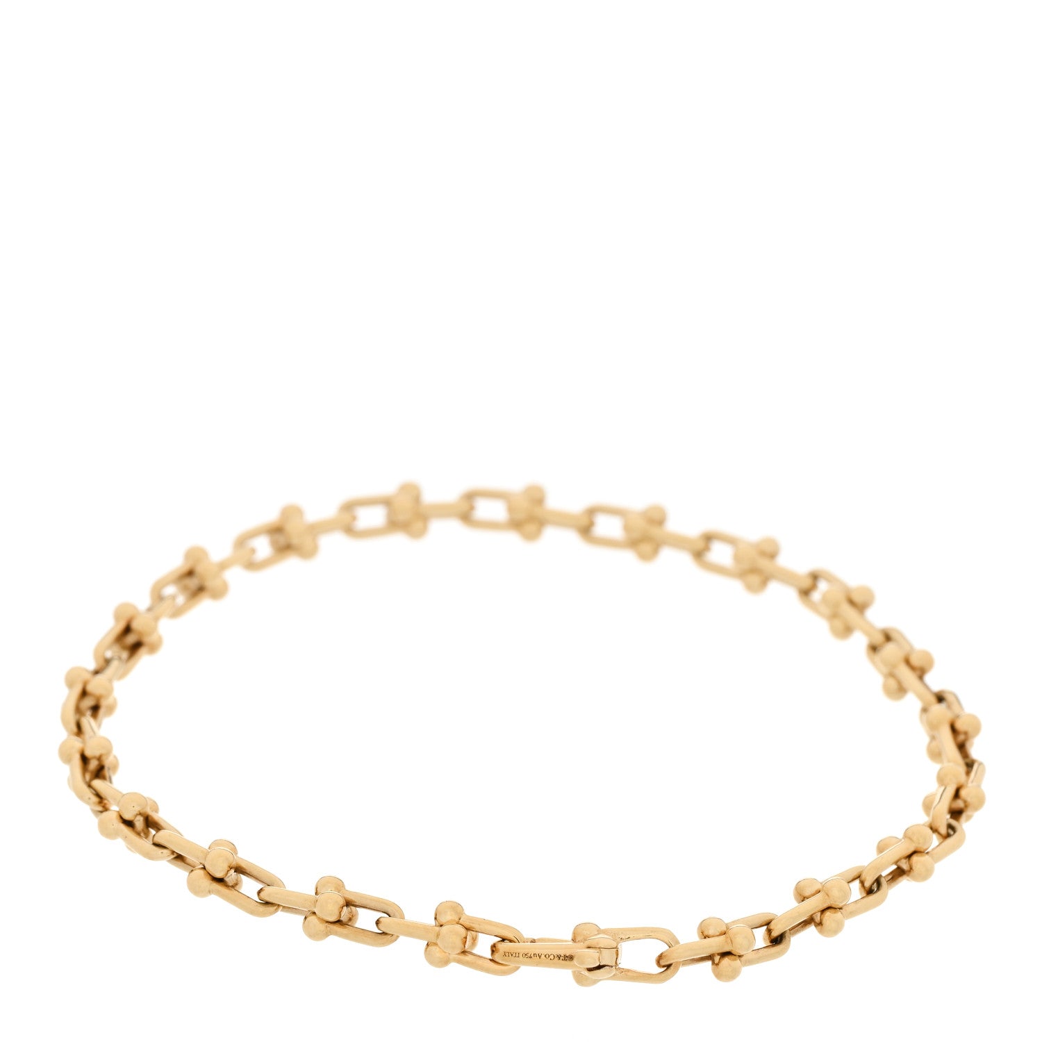 Tiffany 18K Yellow Gold Micro HardWear Link Bracelet 2 of 4