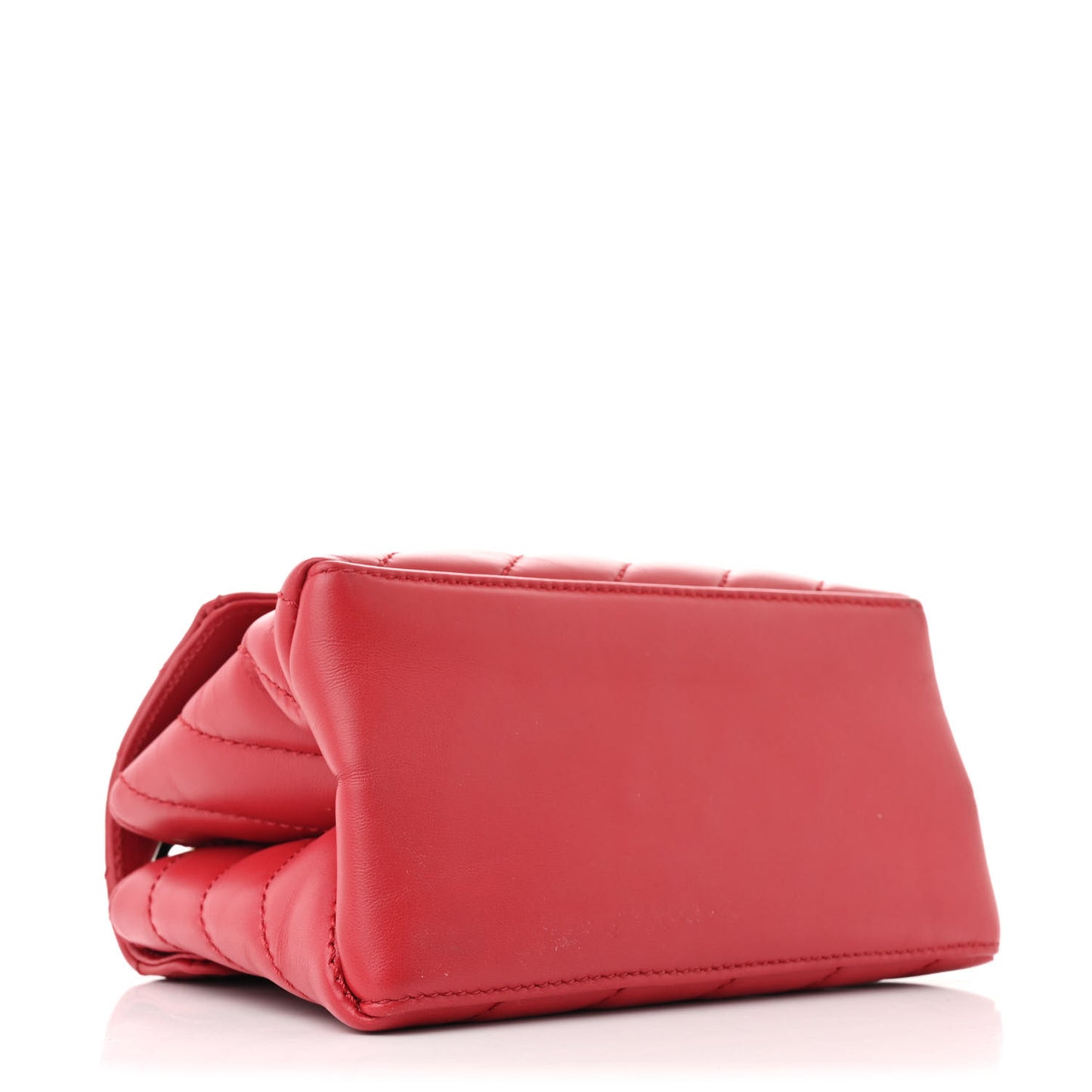 Calfskin Diagonal Quilted Jackhammer 19 Shoulder Bag Red