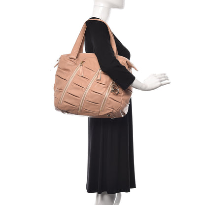 Christian Louboutin Cafskin Medium Pillow Softy Satchel Nude 2 of 9