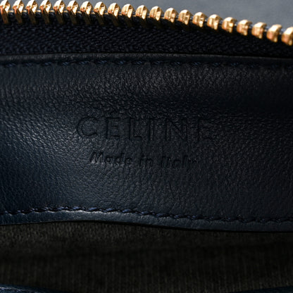 Celine Lambskin Large Trio Crossbody Bag Navy Blue 9 of 13