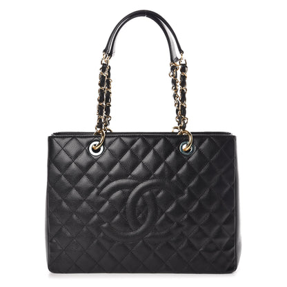 Chanel Caviar Quilted Grand Shopping Tote GST Black 1 of 9