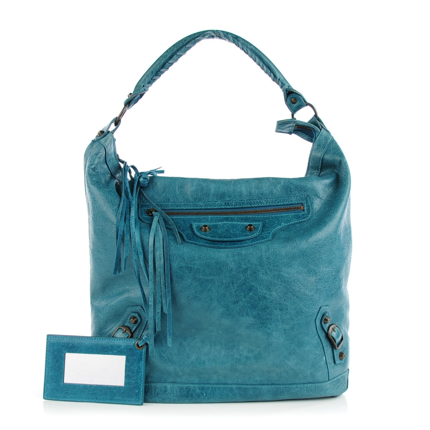 Balenciaga Chevre Classic Hardware Day Hobo Aquamarine 1 of 8