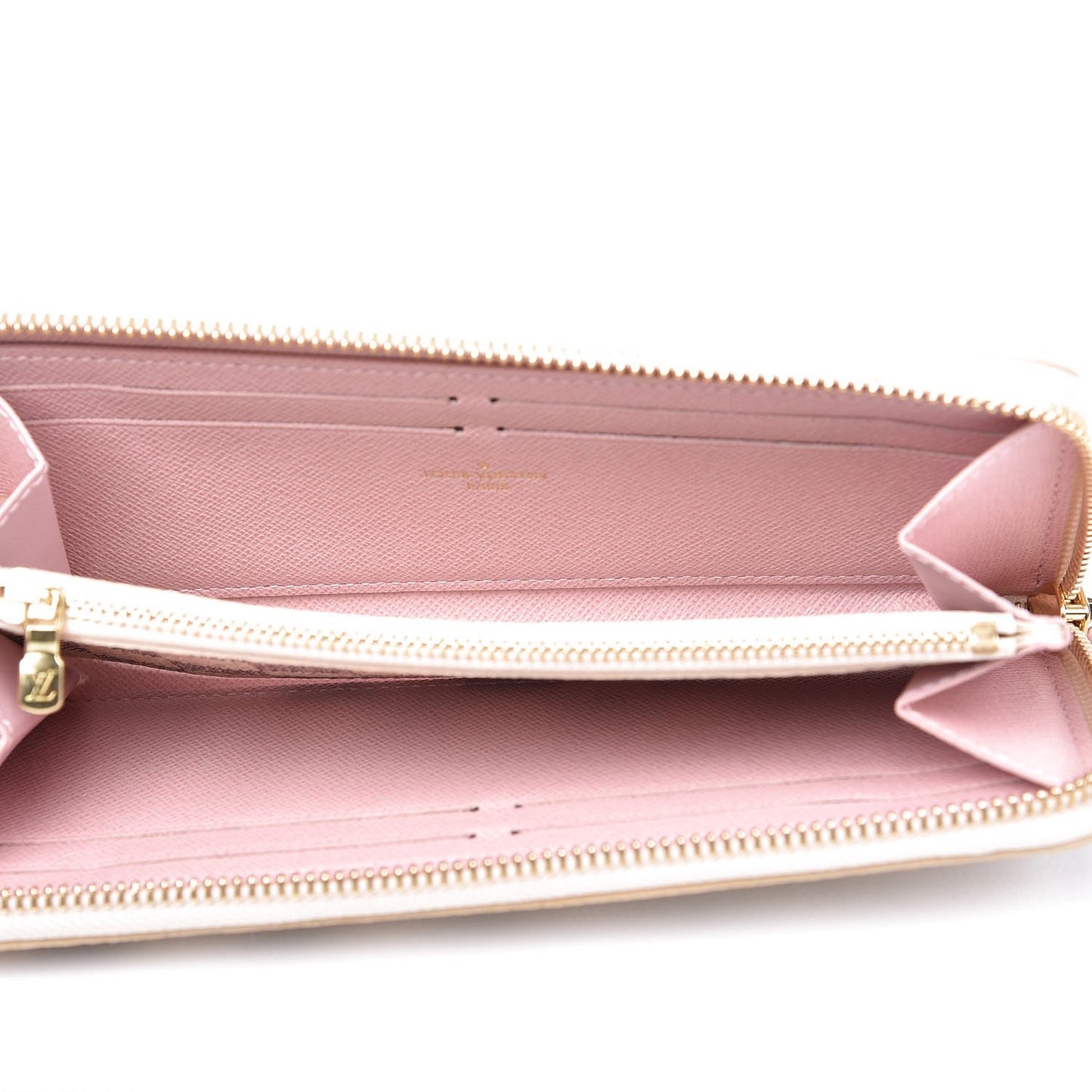 Damier Azur Clemence Wallet Rose Ballerine