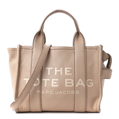 Marc Jacobs Grained Calfskin Small The Tote Bag Twine 1 of 15