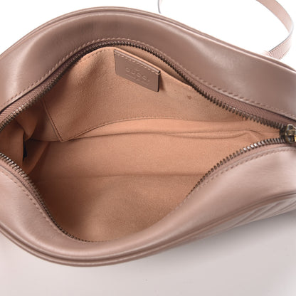 Gucci Calfskin Matelasse Small GG Marmont Chain Shoulder Bag Taupe 5 of 10