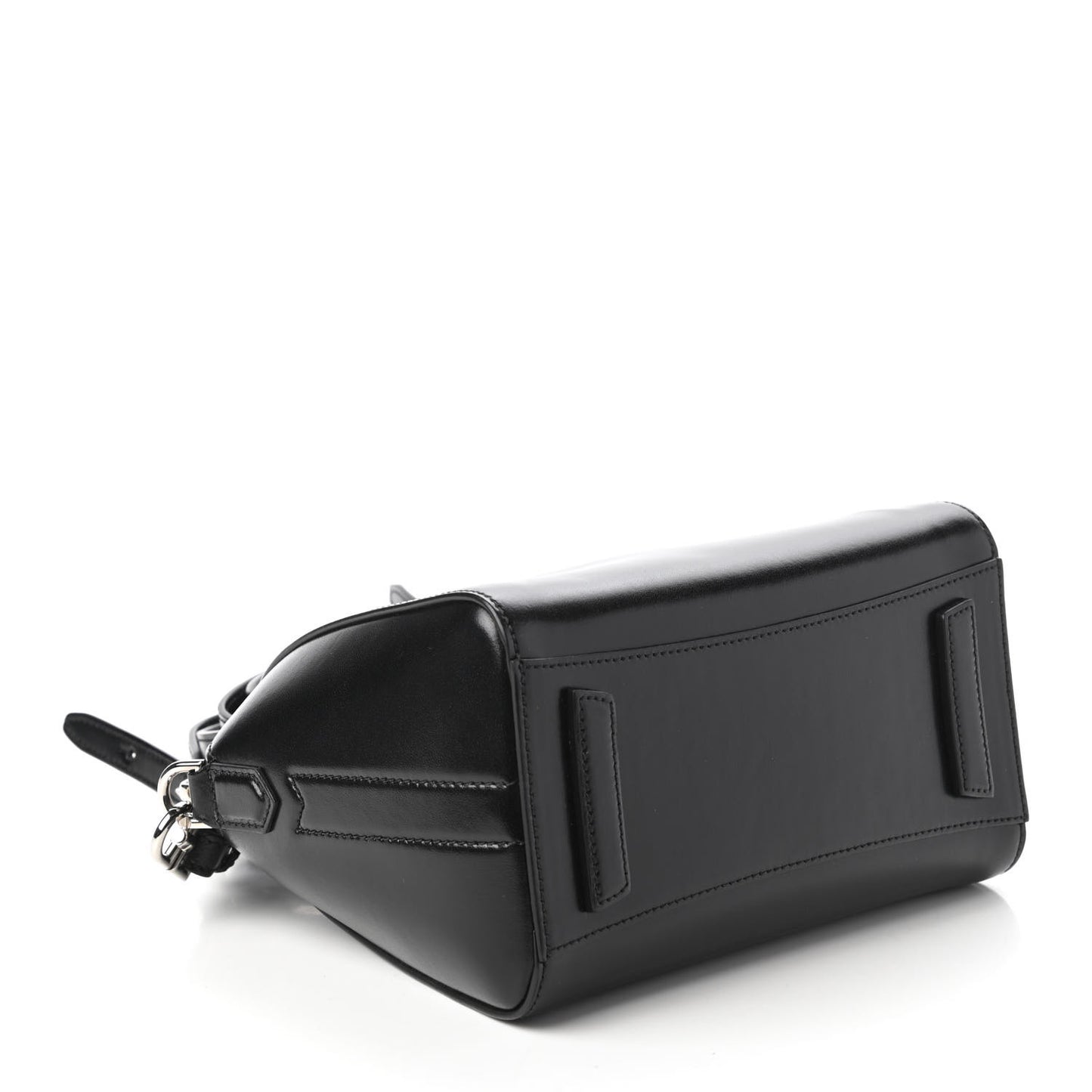 Shiny Lord Calfskin Mini Antigona Black