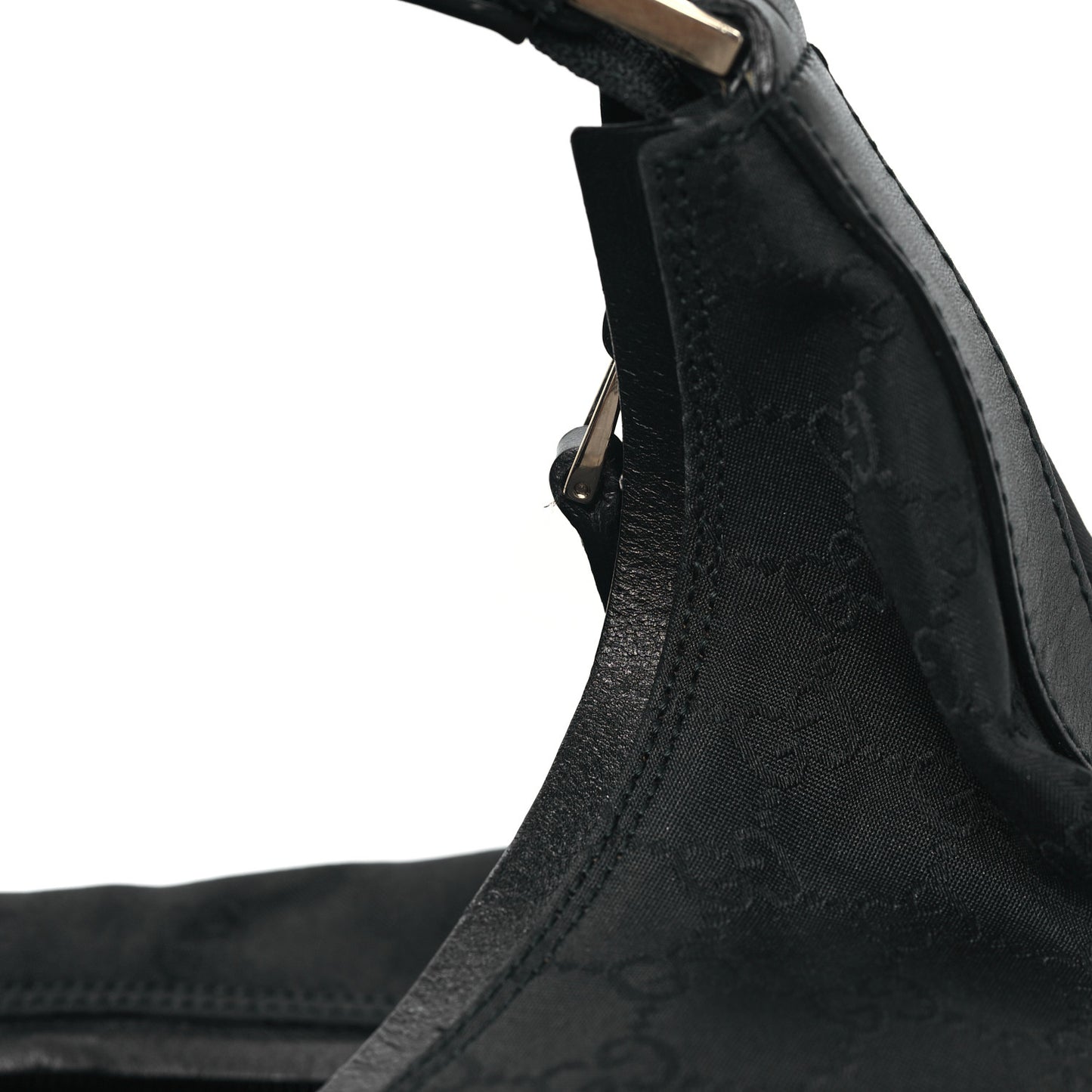 Nylon Monogram Large Hobo Black