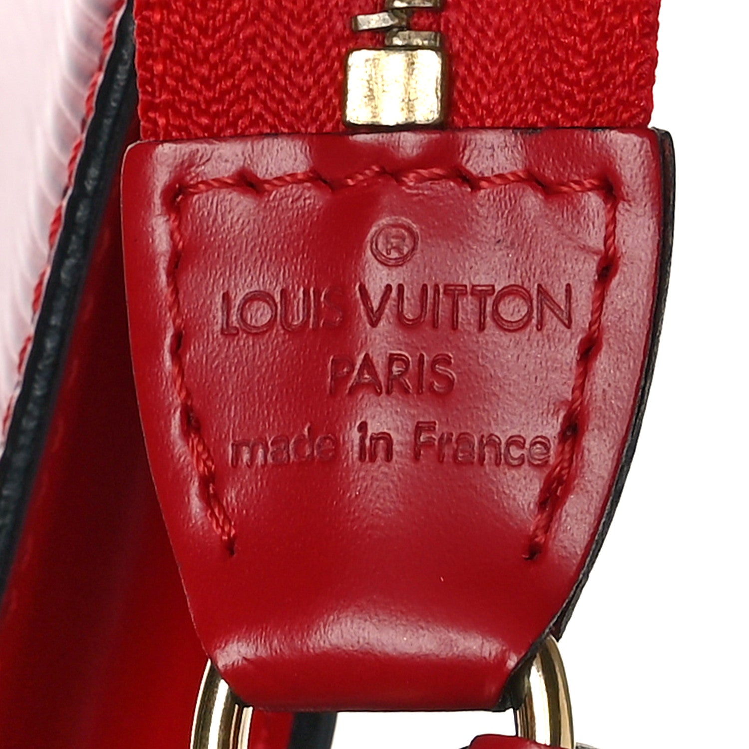 Louis Vuitton Epi Pochette Accessories 24 Castillan Red 5 of 7