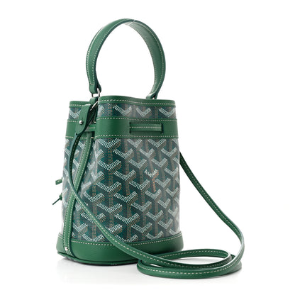 Goyard Goyardine Petit Flot Mini Bucket Bag Green 3 of 10