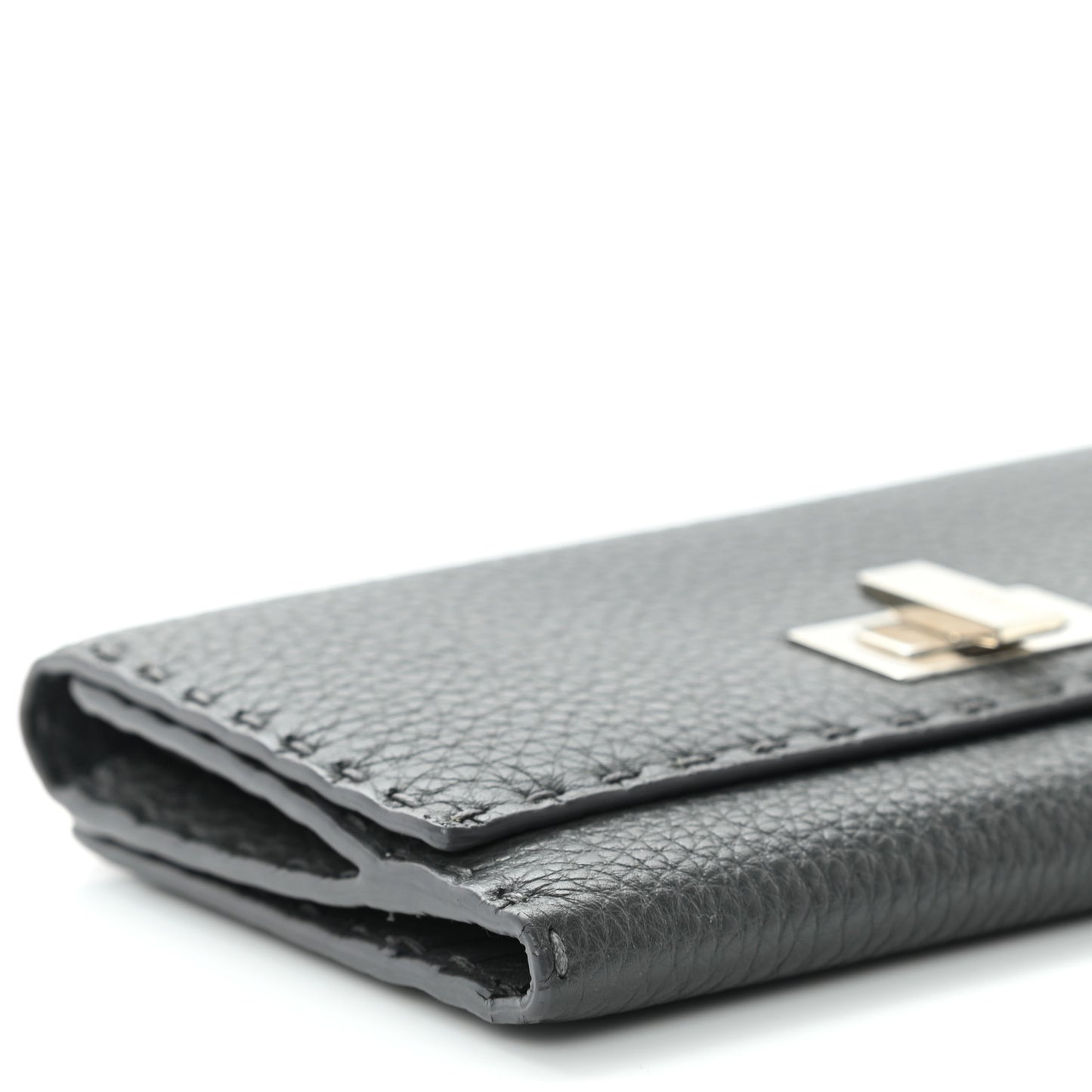 Cuoio Romano Selleria Peekaboo Continental Wallet Asfalto
