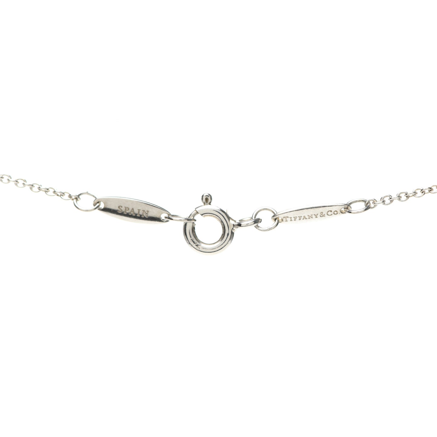 Sterling Silver Diamond .05ct Elsa Peretti Diamonds by the Yard Pendant Necklace
