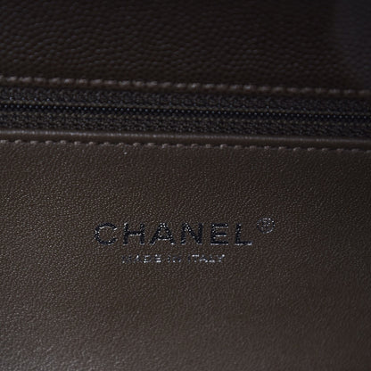 Chanel Caviar Lizard Quilted Medium Coco Handle Flap Khaki 7 of 8