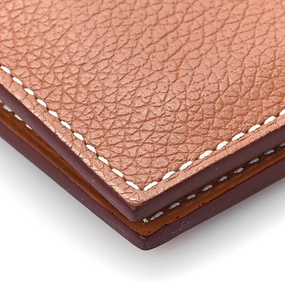 Hermes Evercolor MC2 Euclide Card Holder Case Gold 8 of 9
