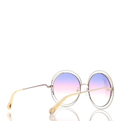 Chloe Oversized Round Carlina Oversized Round Sunglasses CE114ST Rainbow 4 of 6
