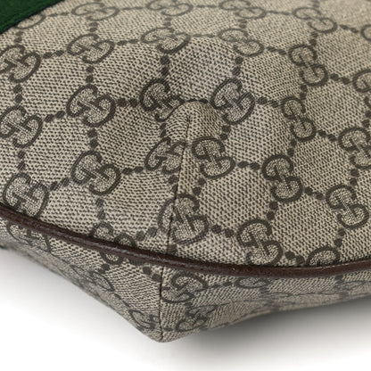 Gucci GG Supreme Monogram Web Small Ophidia Half Moon Hobo Brown 12 of 13