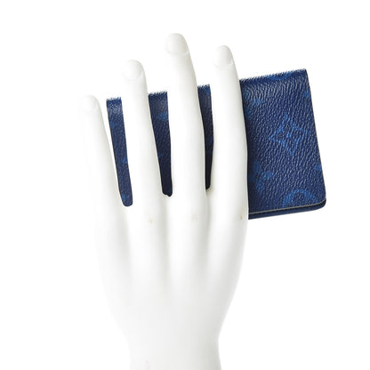 Louis Vuitton Monogram Taiga Pocket Organizer Cobalt 2 of 7
