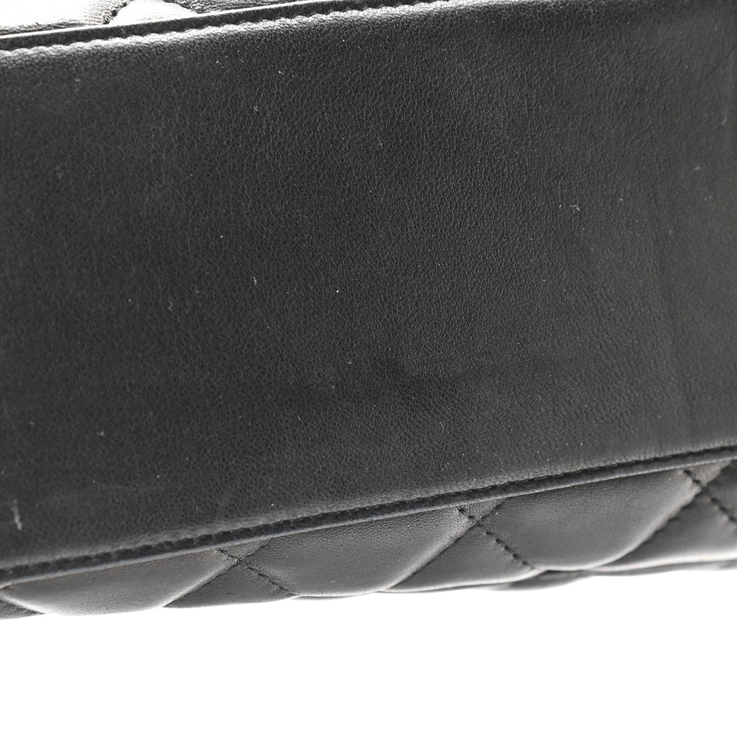 Lambskin Quilted Kelly Jumbo Flap Bag Black