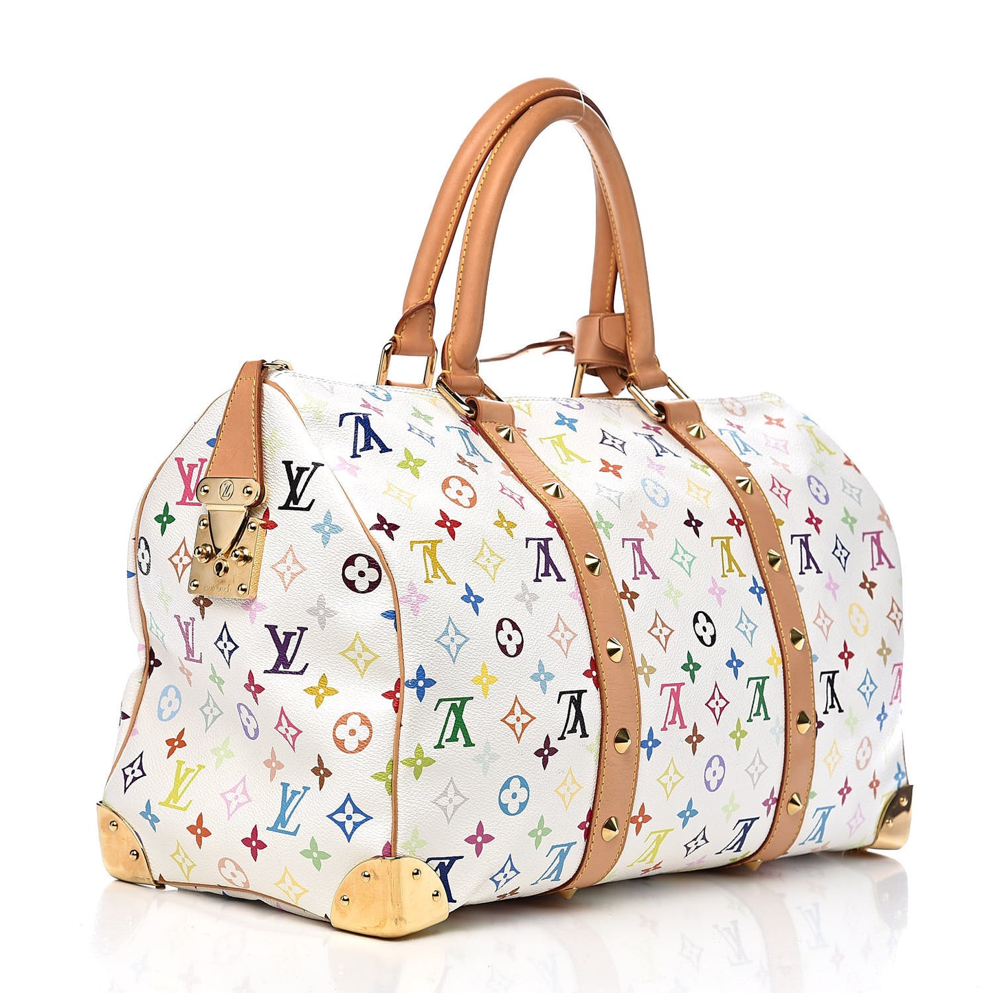 Monogram Multicolor Keepall 45 White
