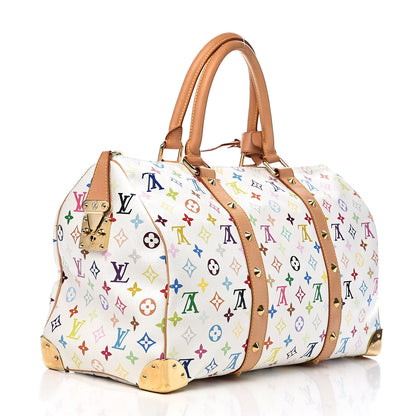 Louis Vuitton Monogram Multicolor Keepall 45 White 3 of 9
