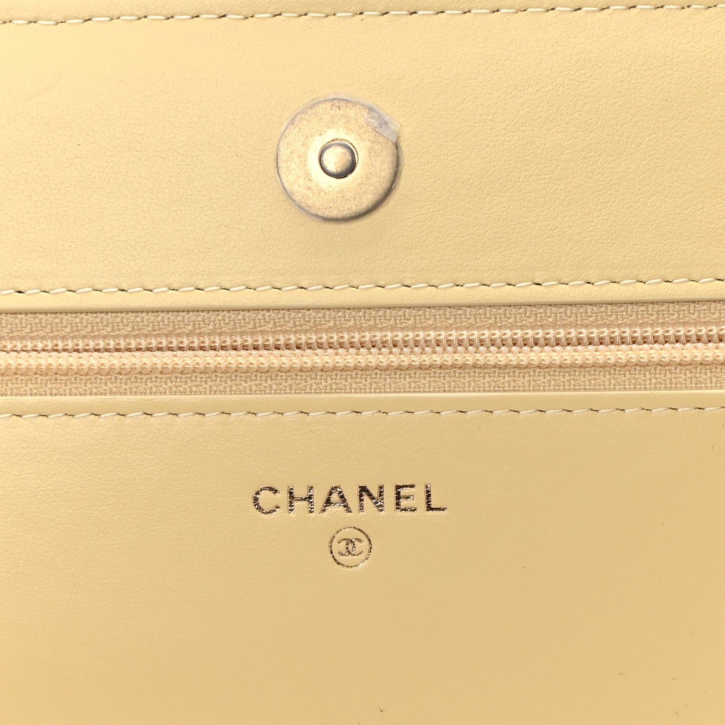 Wool Tweed Quilted Chanel 19 Wallet On Chain WOC Yellow