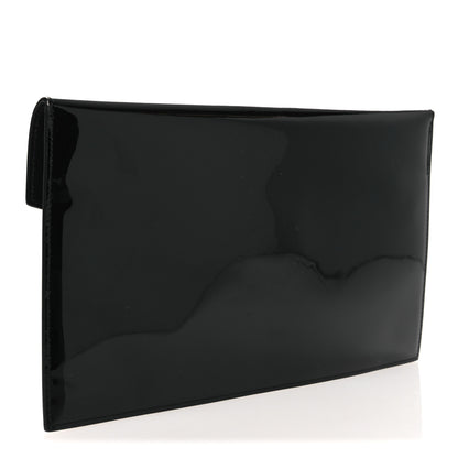 Saint Laurent Patent Calfskin Monogram Uptown Clutch Black 3 of 7