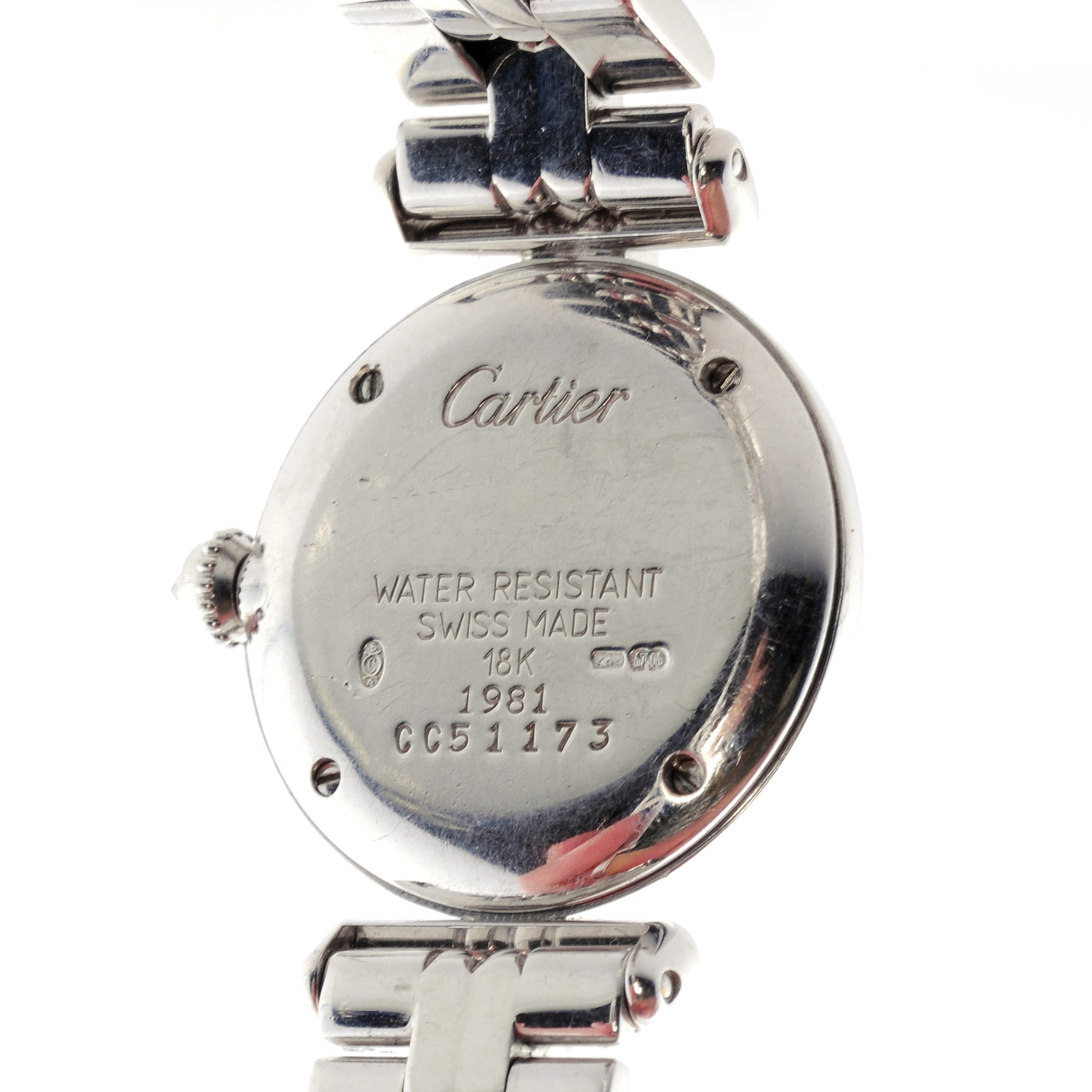 Cartier 18k White Gold Diamond Ladies Watch 7 of 7