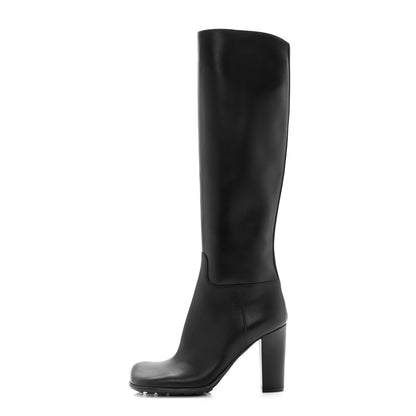 Bottega Veneta Calfskin Storm Knee High Boots 39.5 Black 1 of 9