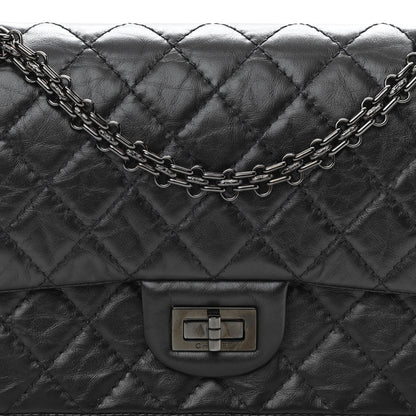 Chanel Aged Calfskin Quilted 2.55 Reissue 225 Flap So Black 8 of 11
